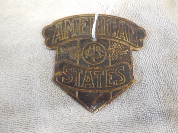 American States auto tag