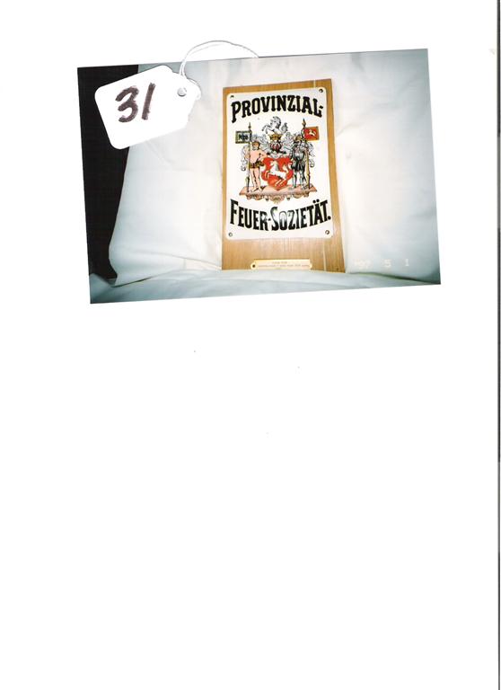 Westfalische Feuer-Sozietat. Germany. Enameled I