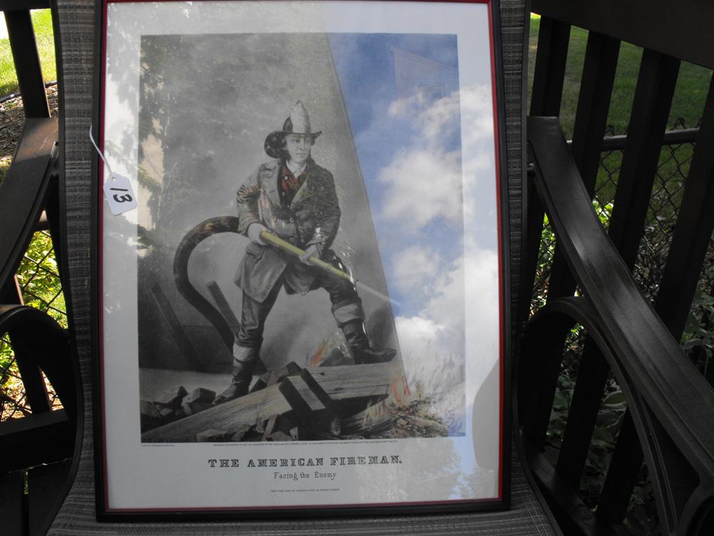 The American Fireman Sign. "Facing the Enemy". Re