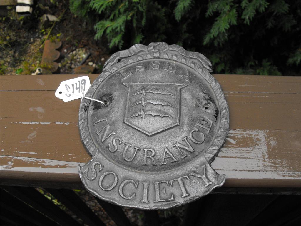 Essex Insurance Society. Reproduction Firemark.
