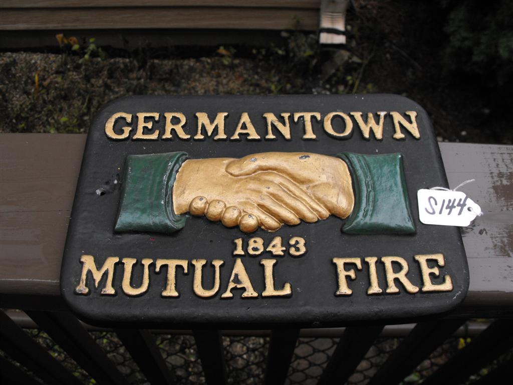 Germantown Mutual Fire, 1843. Reproduction Fire M
