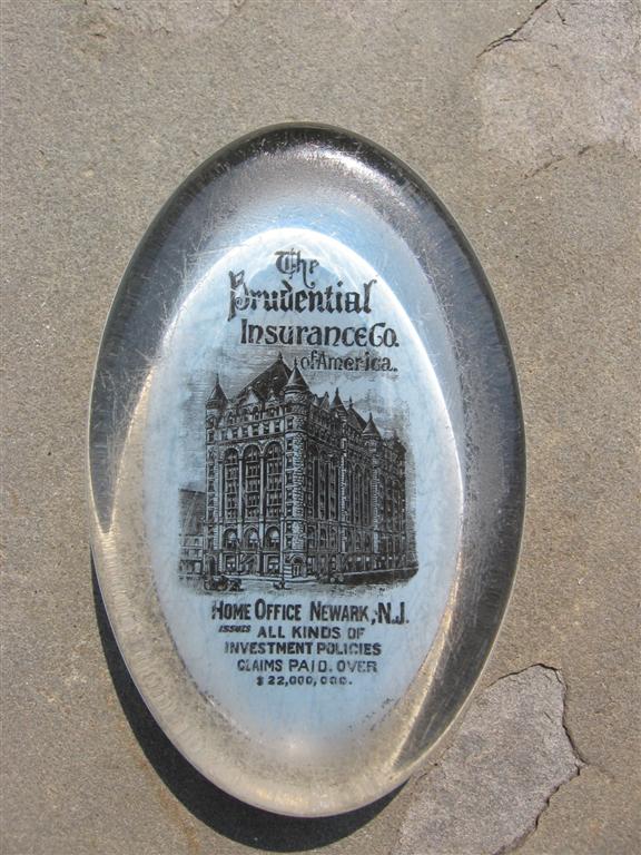 Glass Paperweight. The Prudential Insurance Co. o