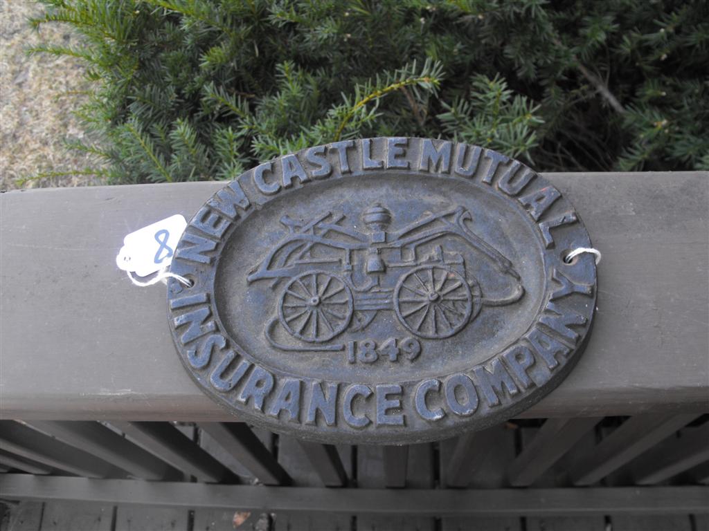 New Castle Mutual Insurance Company Fire Mark. He