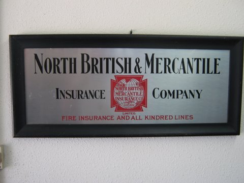 North British & Mercantile Ins. Co., Aluminum Sign