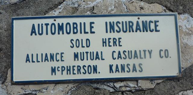 Alliance Mutual 10x4 Heavy Metal Sign