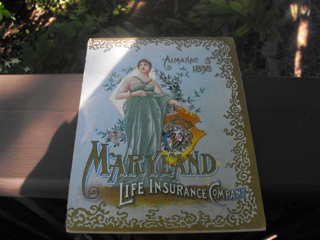 Maryland Life Insurance Company Almanac. 1898. 4
