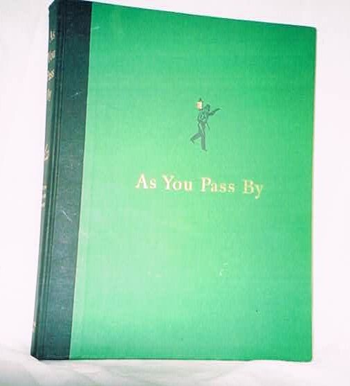Book-As you Pass By (1952 Edition) Excellent Condi