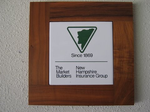 New Hampshire Insurance Group Plaque - Encased in