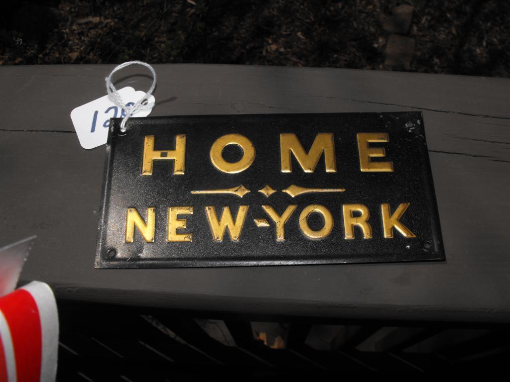 Home Insurance Company, New York. Tin. 6 3/8x3 1