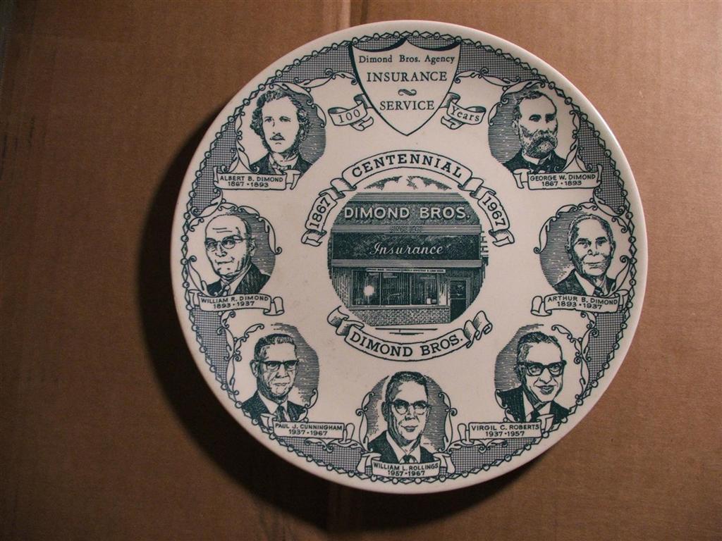 10" plate created to celebrate the 100th anniversa