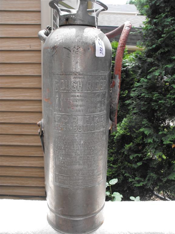Nickel Fire Extinguisher. Model DS Rough Rider. Mf