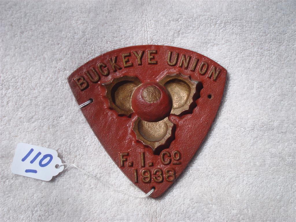 Buckeye Union. Unusual Shape. 5 1/2x5 1/4.
