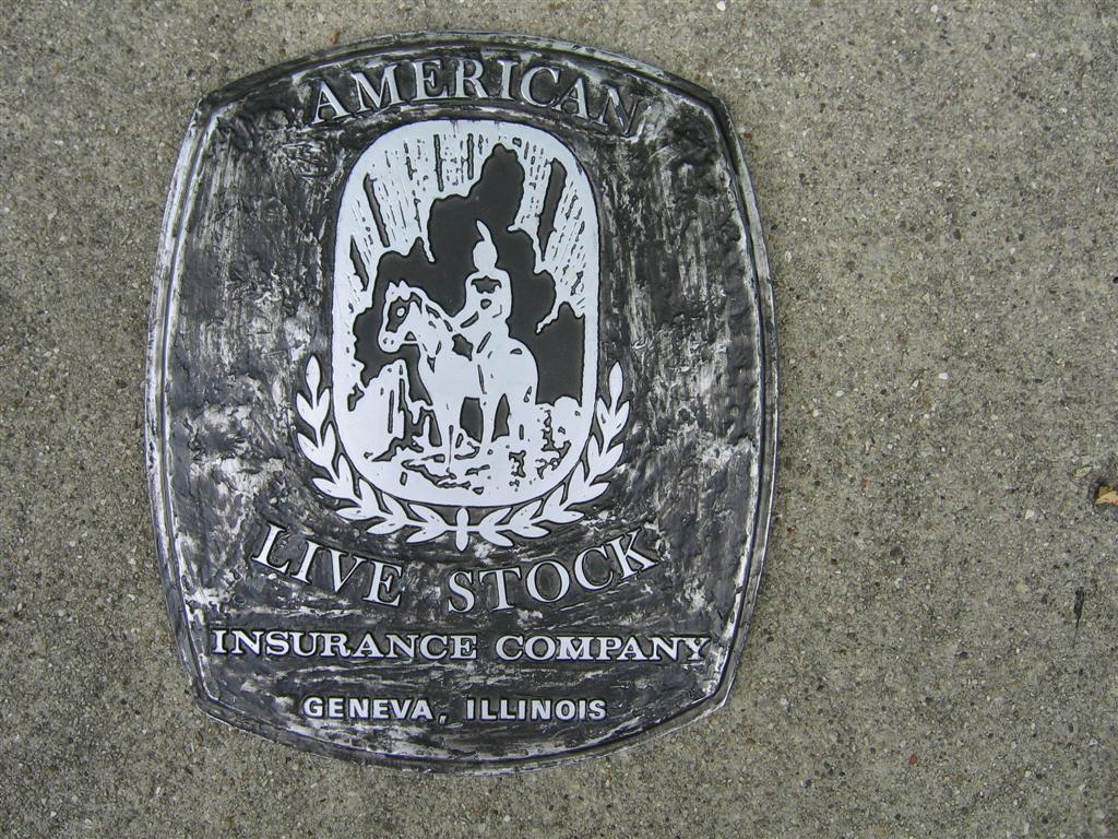 American Live Stock Insurance Company Plaque. Gen