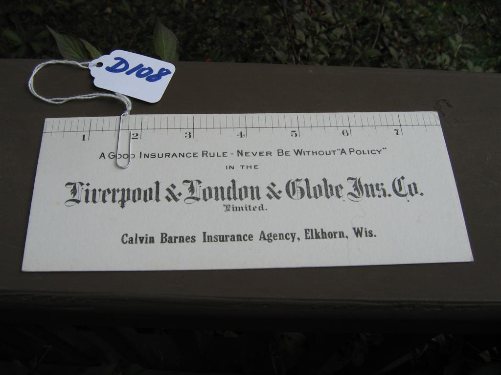 Ink Blotter - Small. Liverpool & London & Globe I