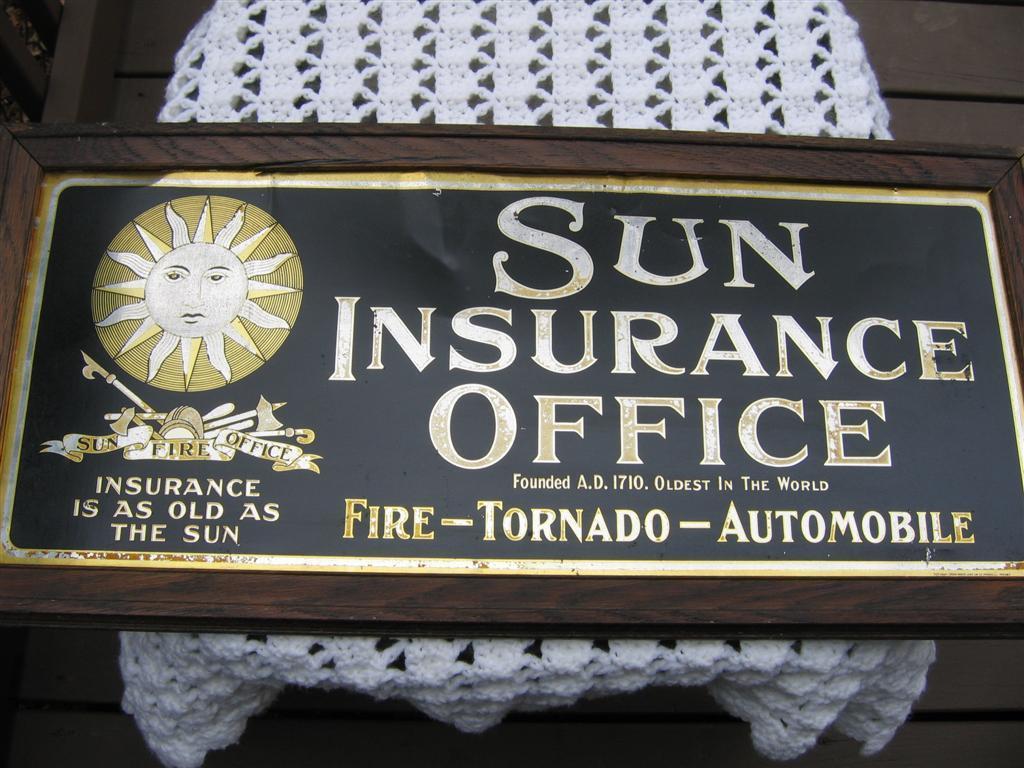 Sun Insurance Office. London, England. Sign. Ti