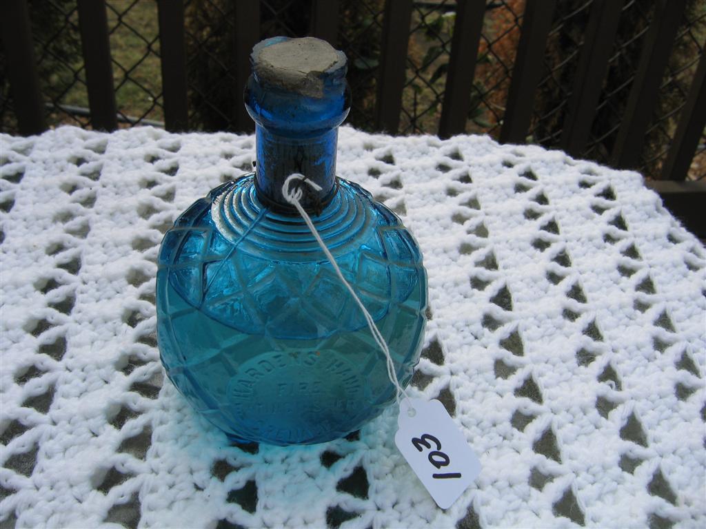 Turquoise Hardens Grenade. More than One Half Ful