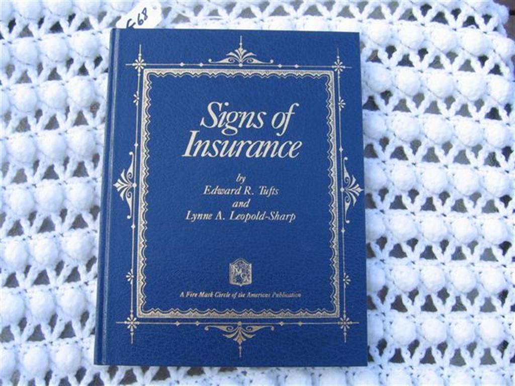 Signs of Insurance Book. by Edward Tufts and Lynn