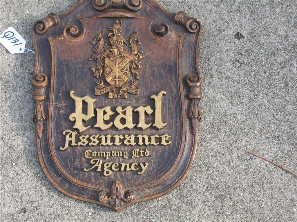 Pearl Assurance Company Plaque. Burwood.