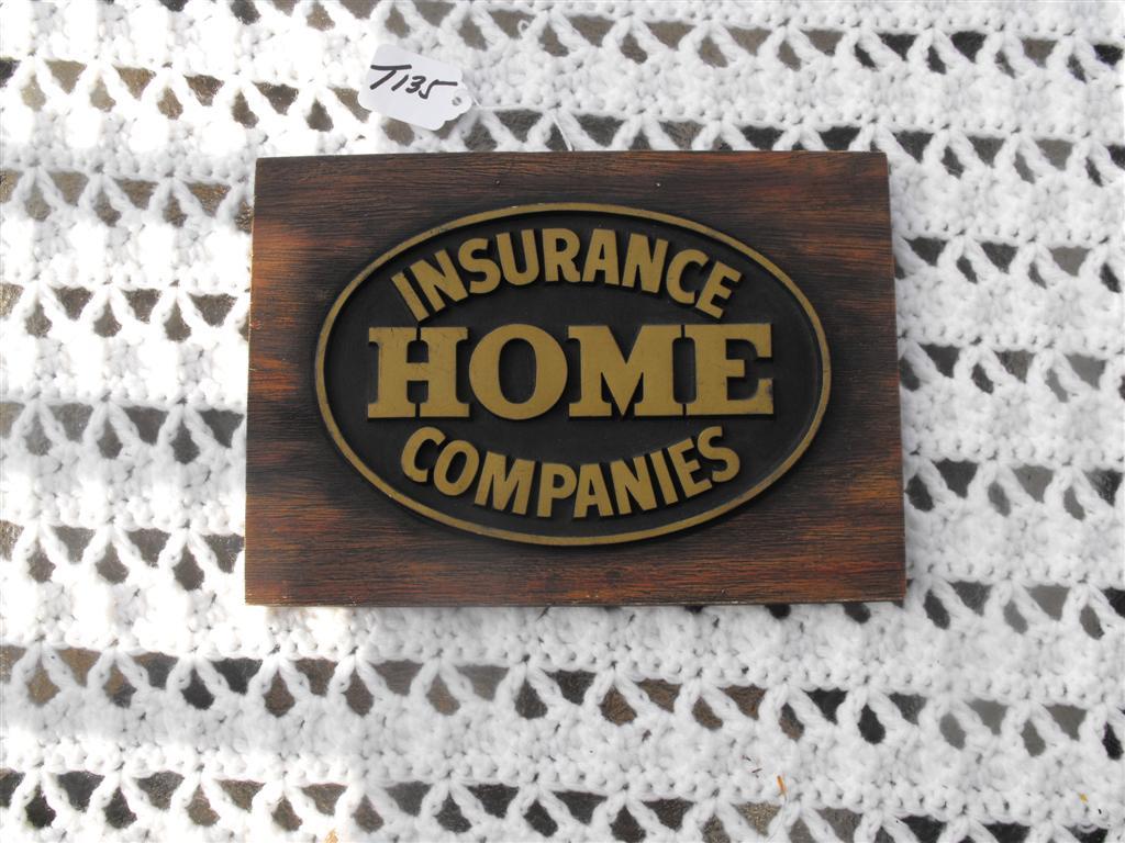Home Insurance Company. Reproduction Fire Mark.