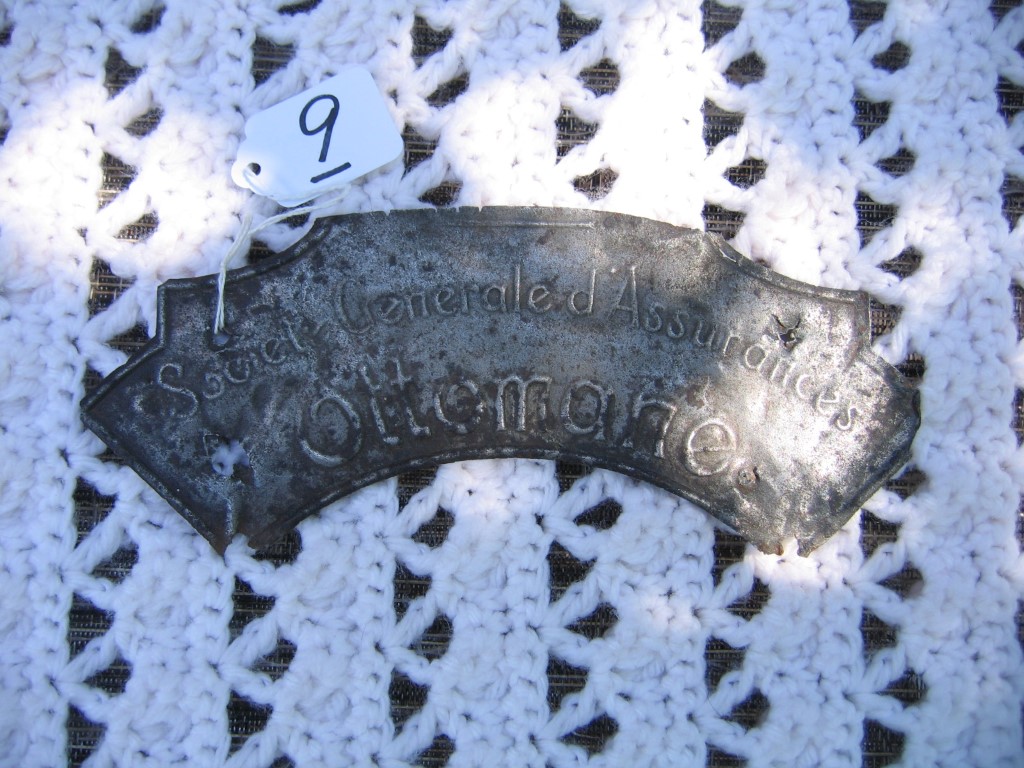 Societe General D Assurances Ottomane. Istanbul,