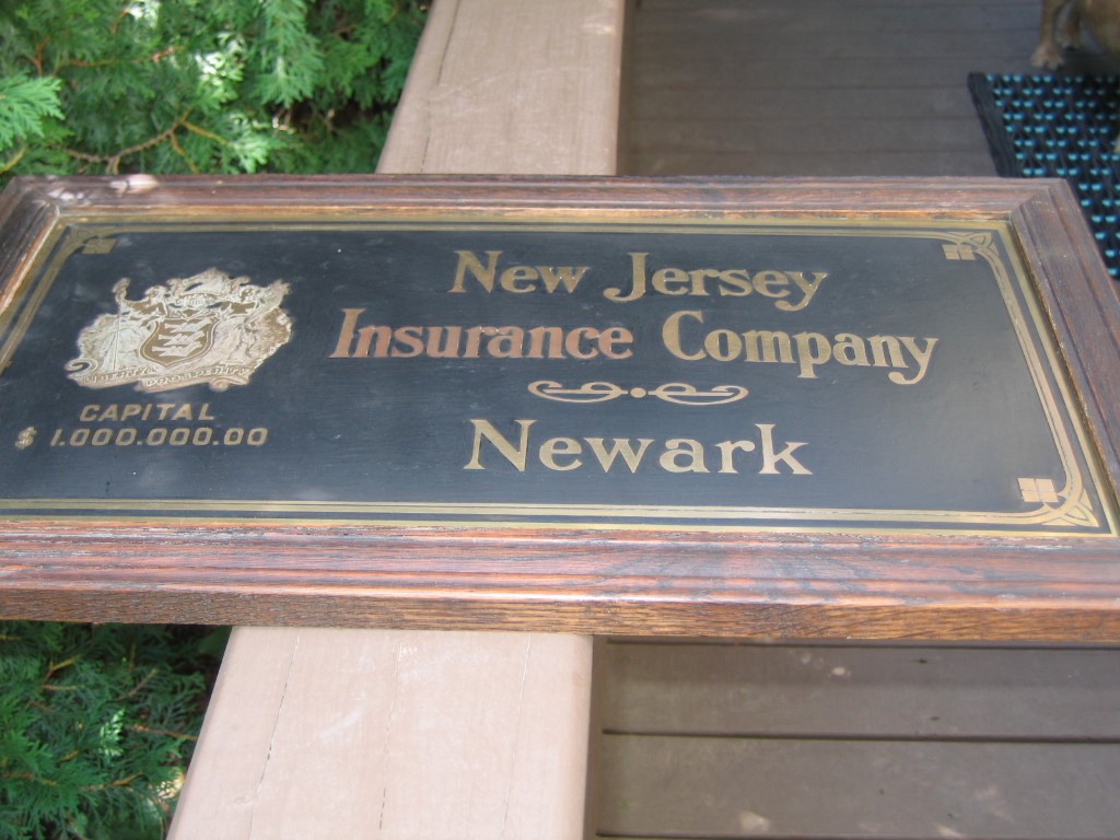 New Jersey Insurance Company. Newark. Brass with