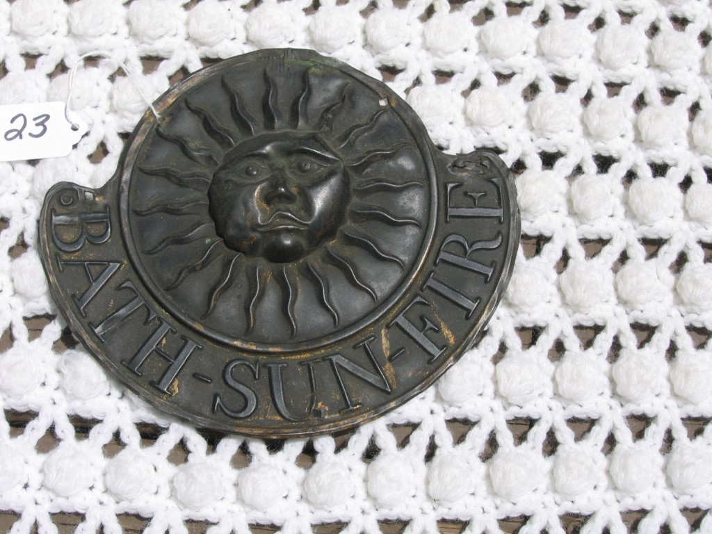 Bath Sun Fire Office. Bath, England. Copper. 7