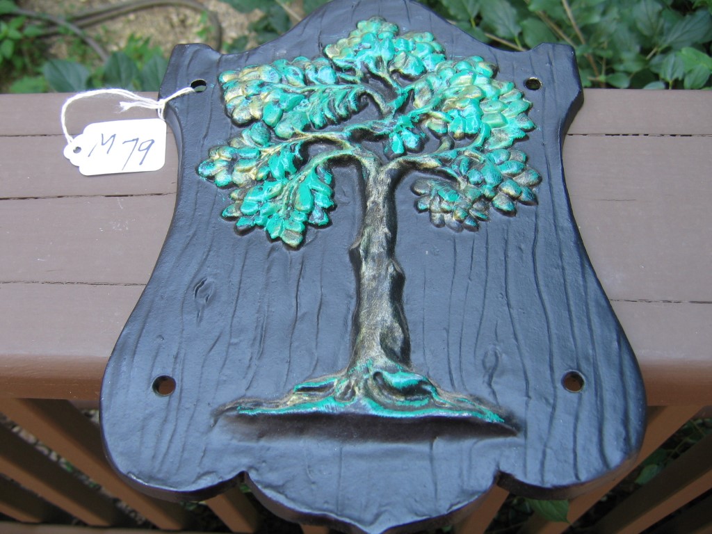 Reproduction Fire Mark of the Green Tree. Lightwe