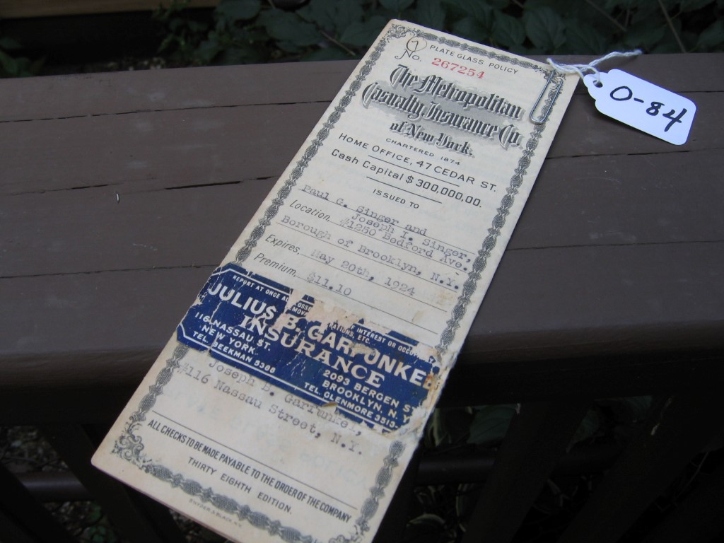 Metropolitan Casualty Insurance Co of New York. P