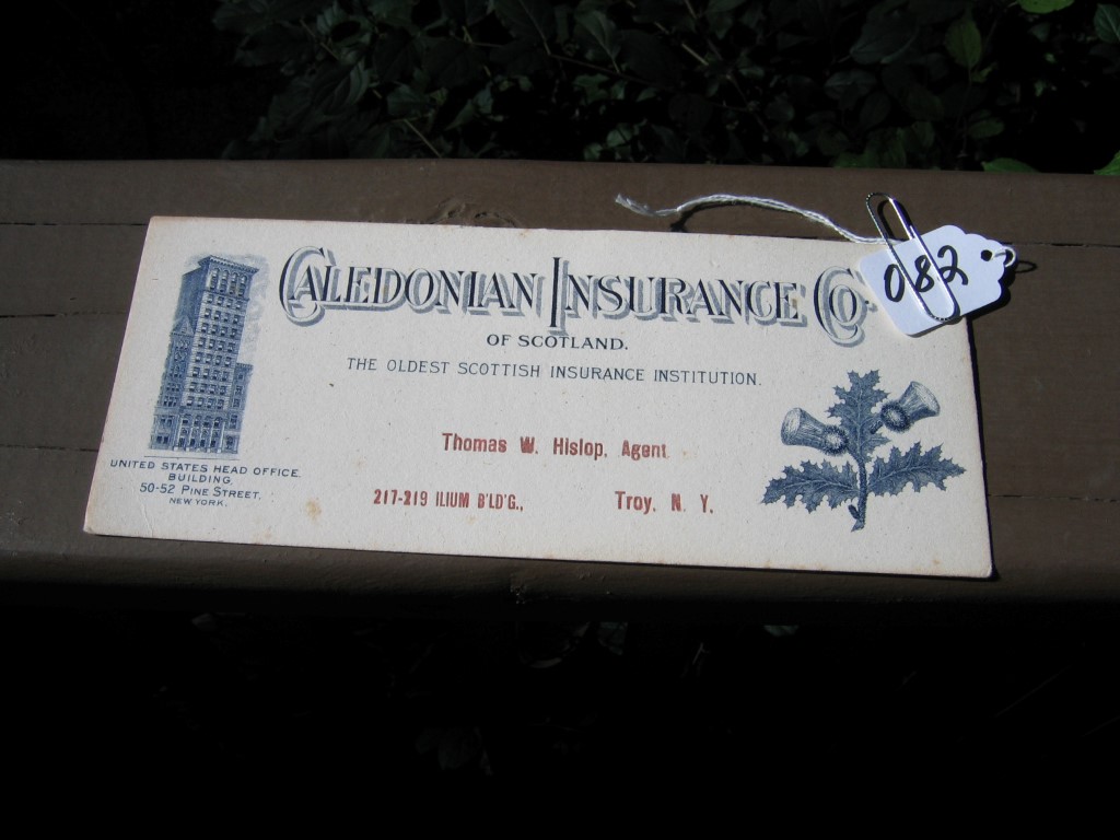 Caledonian Insurance Co. of Scotland. Ink Blotter