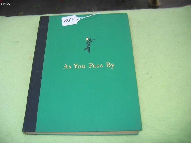 Book. As You Pass By by Kenneth Holcomb Denshee.