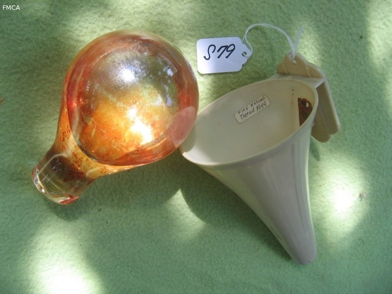 Glass Grenade with Red Comet Fire Extinguisher hol