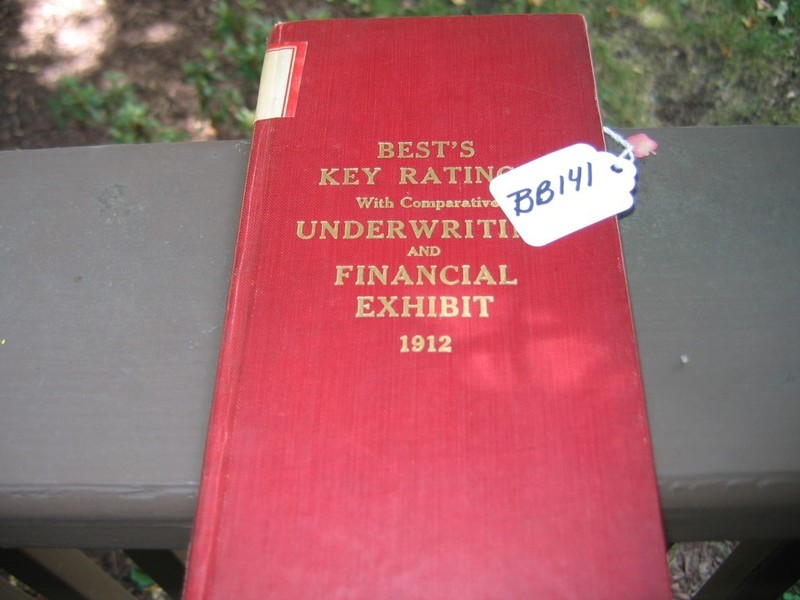 Hardback Booklet. Best's Key Ratings with Compara