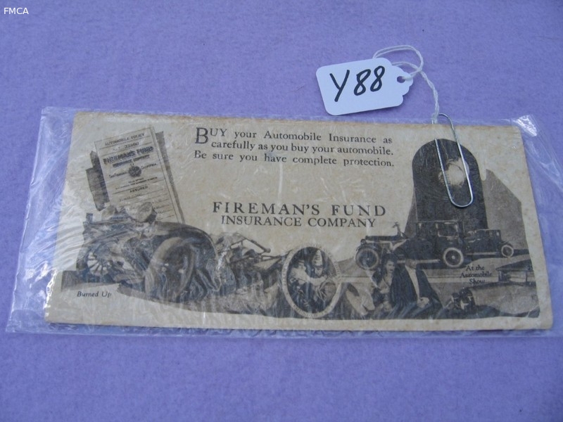 Firemans Fund Insurance Company Ink Blotter.