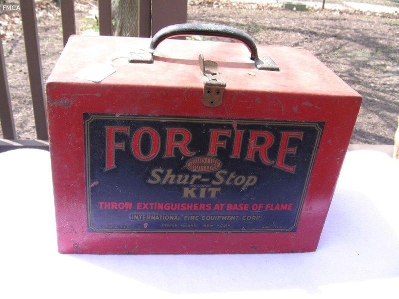 For Fire Shur-Stop Kit. Metal Container that holds