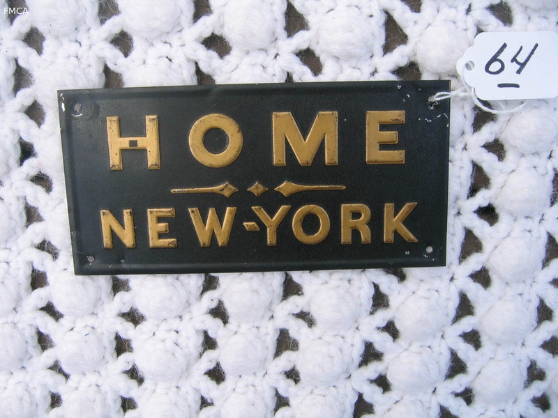 Home Insurance Company. New York, New York. Tin.