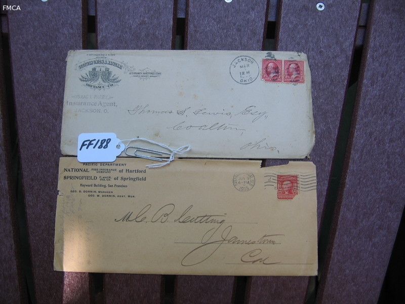 Paper Items. 1. National Fire of Hartford envelo