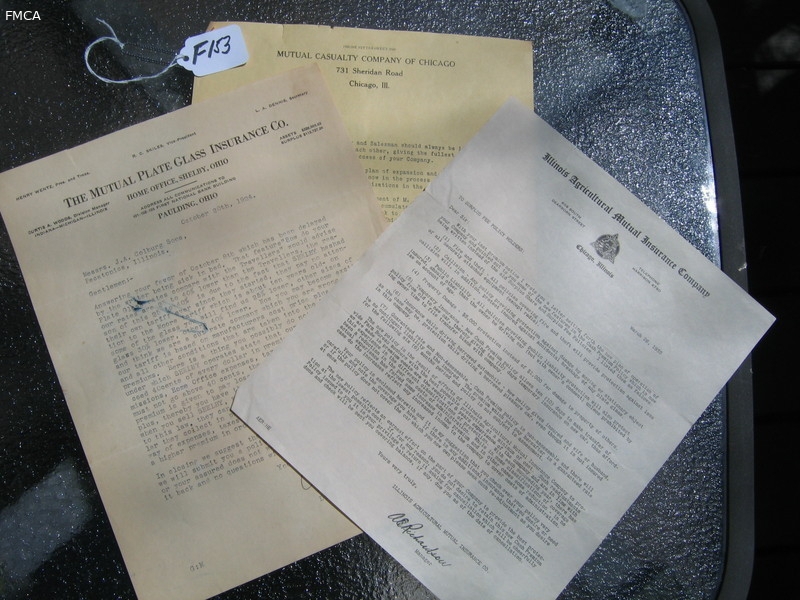 Three Individual Letters. 1. Illinois Agricultur