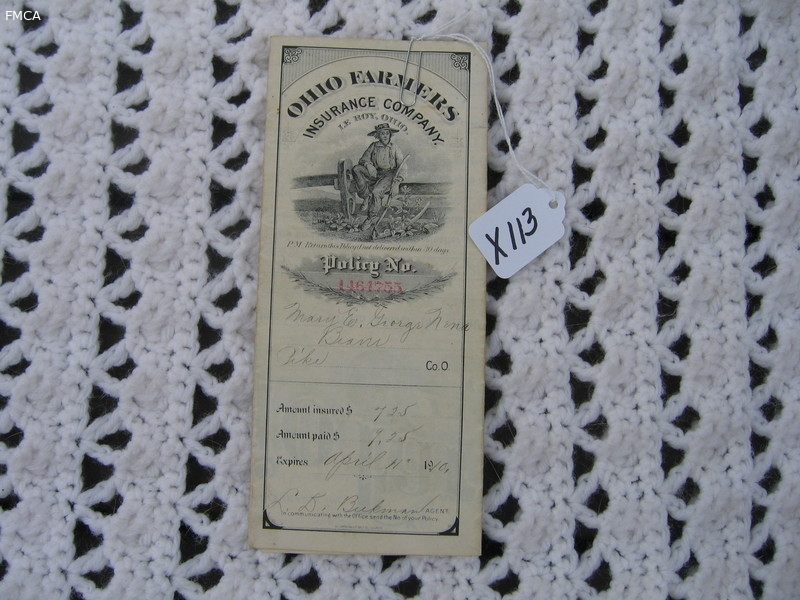 Ohio Farmers Insurance Company Insurance Policy.