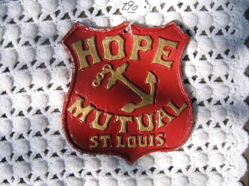 Hope Mutual Insurance. Reproduction Fire Mark of