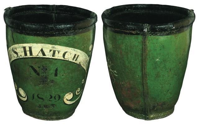 S. Hatch Fire Bucket. One Bucket - picture is of t