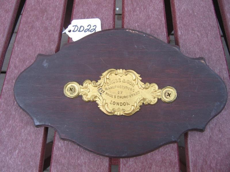Chubb and Son, Name Plate, Manufacturers 57 St. Pa