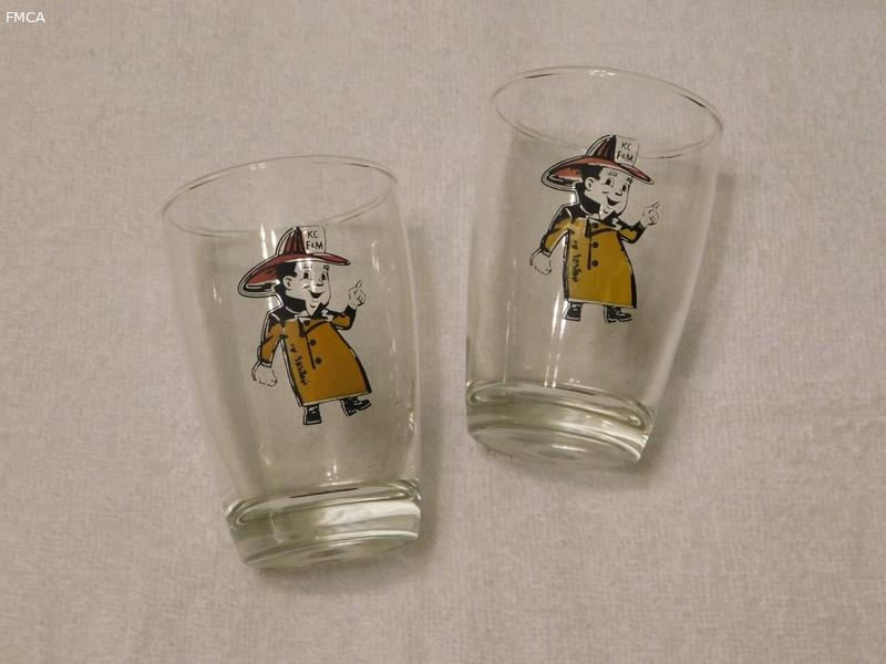 Kansas City Fire & Marine Glasses with their logo