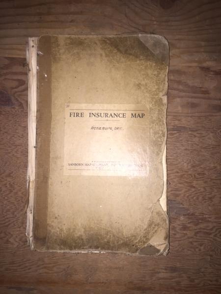 Sanborn Fire Map of Roseburg, Oregon. From a Rose