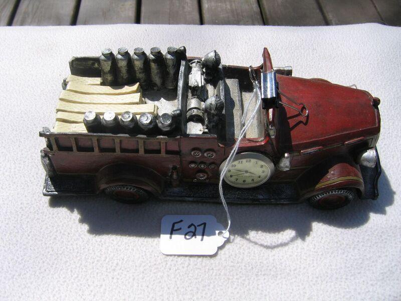 Toy Fire Engine. Door on one side says "Fire Depa