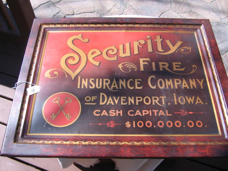 Security Fire Insurance Company. Davenport, Iowa.