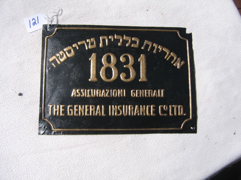 Assicurazioni Generali Societa Aonima. Trieste, I