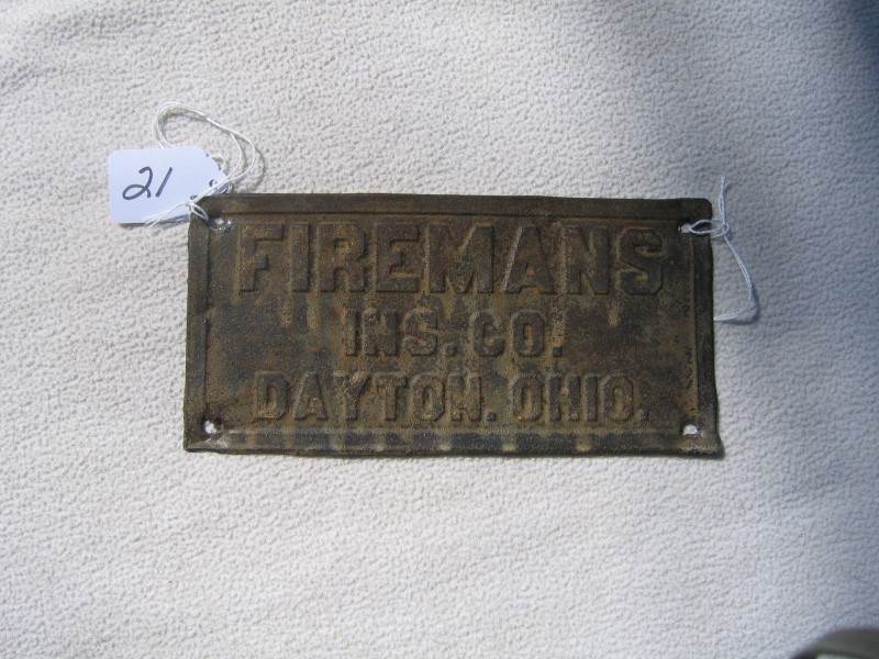 Firemans Insurance Company. Dayton, Ohio. Tin.