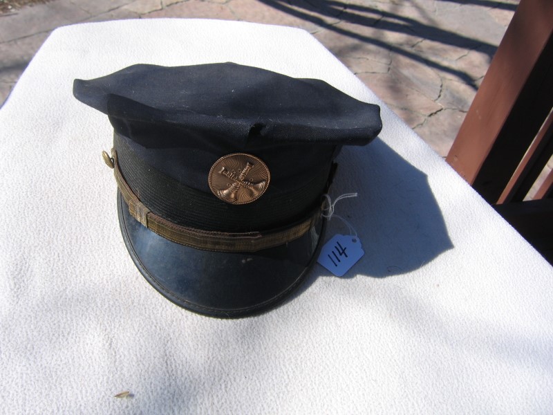 Firemen Dress Hat with Captain's insignia on Front