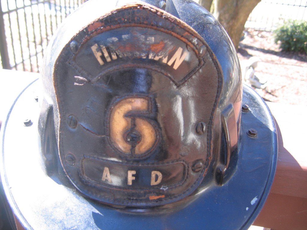 Fireman's Helmet. M-S-A is Manufacturer. Model i