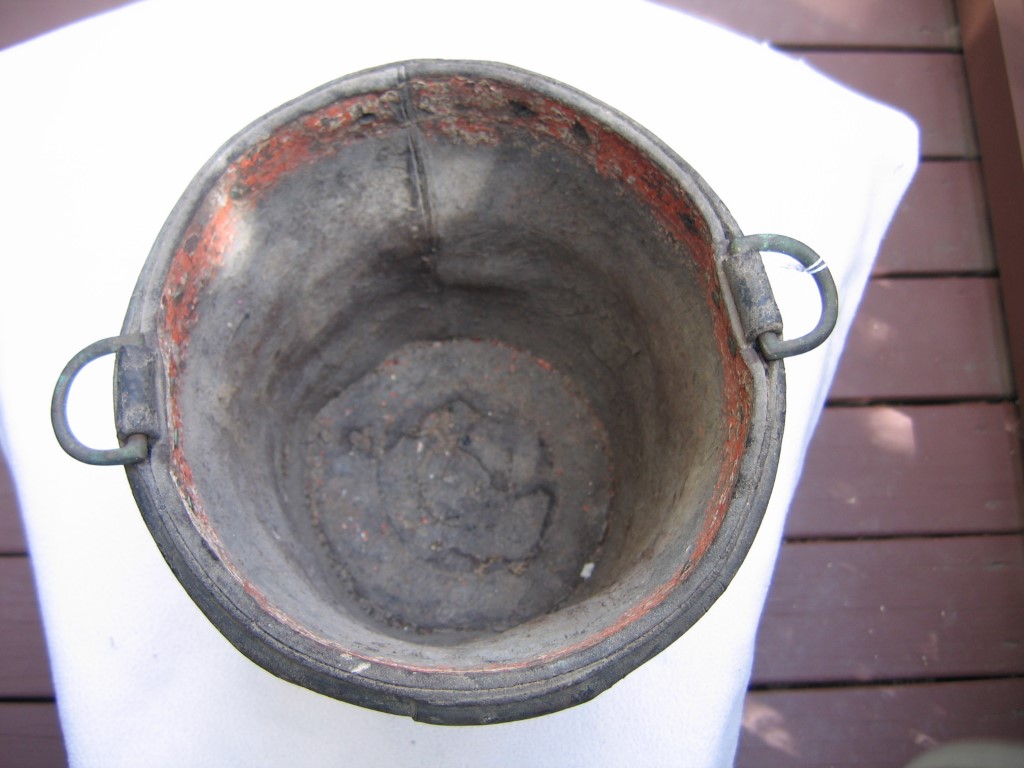 Fire Bucket - inside. Picture #2. Bottom of Buck